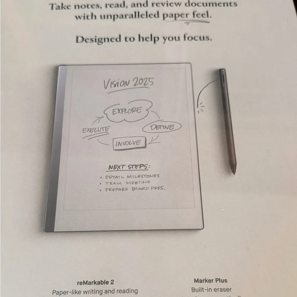 Brand New reMarkable 2 Paper Tablet with Marker Plus